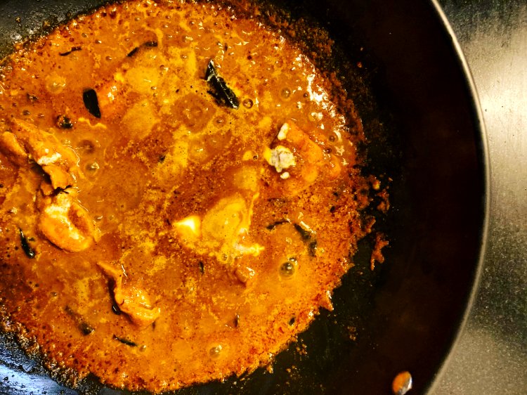 Image of Finish the curryAdd Chettinad spice mix and mix well so...